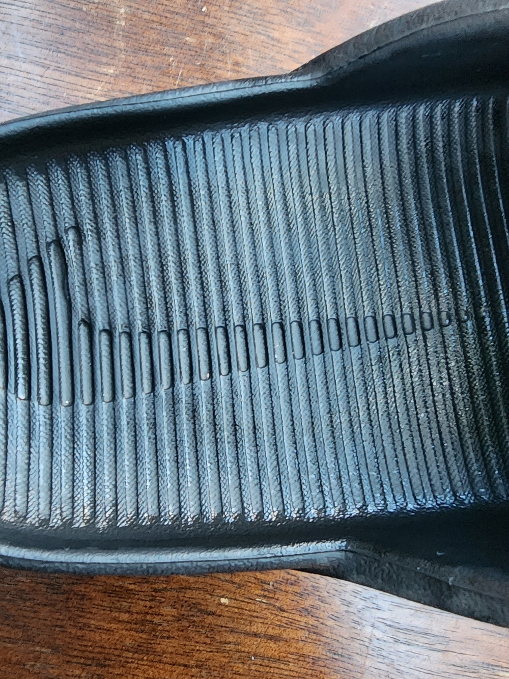 Nike Calm Slides Triple Black Minimalist Foam Comfort M8/W9 - Picture 2 of 9